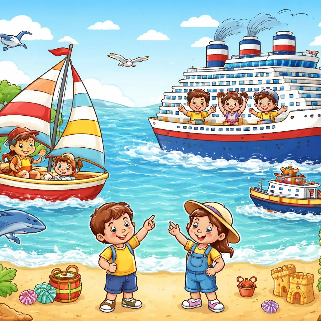 Quelle est la différence simple et amusante entre un bateau et un navire pour que les enfants apprennent ?