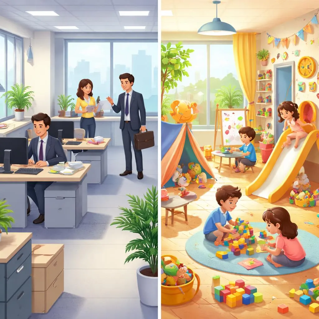 What Is the Fun and Simple Difference Between an Office and a Workplace for Kids?