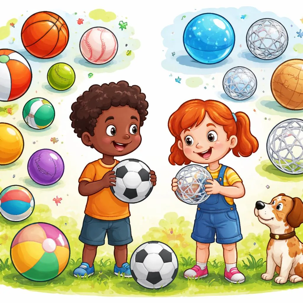 Apa Perbedaan Sederhana dan Menyenangkan antara Bola dan Bola dalam Bentuk Bulat untuk Anak-Anak?