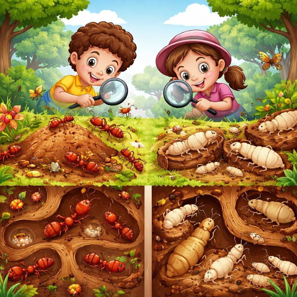 What Is the Fun Difference Between Ant and Termite? A Kids' English Guide