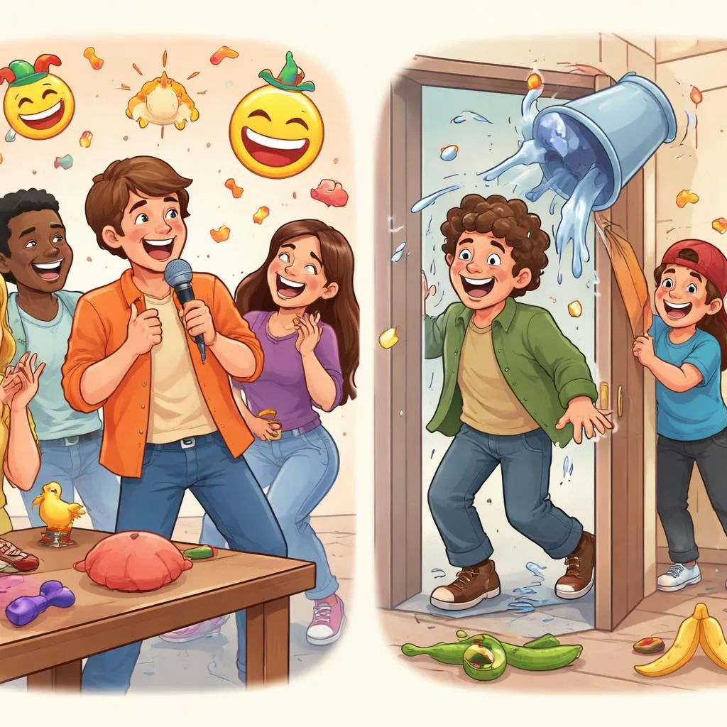 What is the Fun Difference Between Telling a Joke and Playing a Prank?