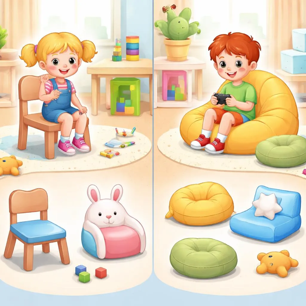 ¿Cuál es la diferencia entre una silla y un asiento para niños?