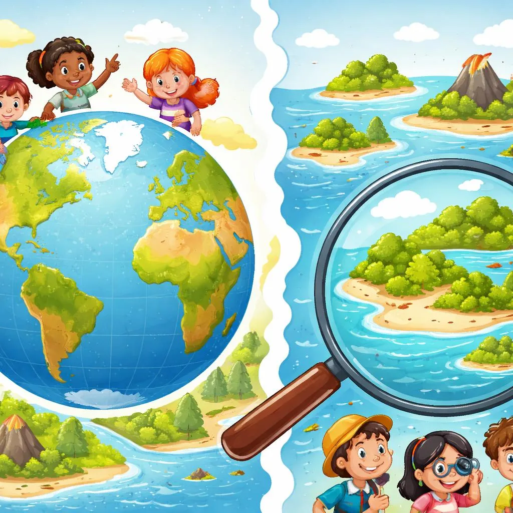 Apa Perbedaan Gigantik dan Geografis Antara Benua dan Daratan untuk Anak-Anak?