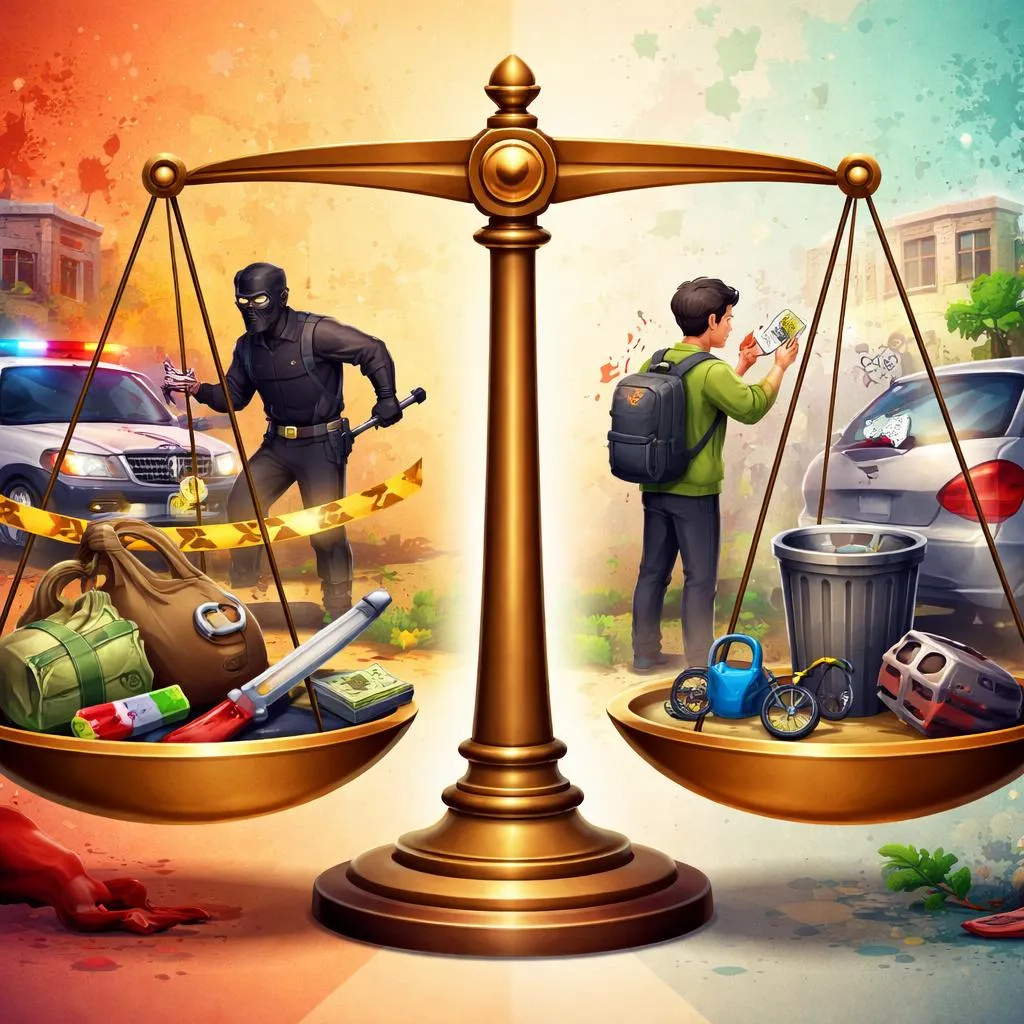 What is the Key Difference Between a Major Crime and a Minor Offense?