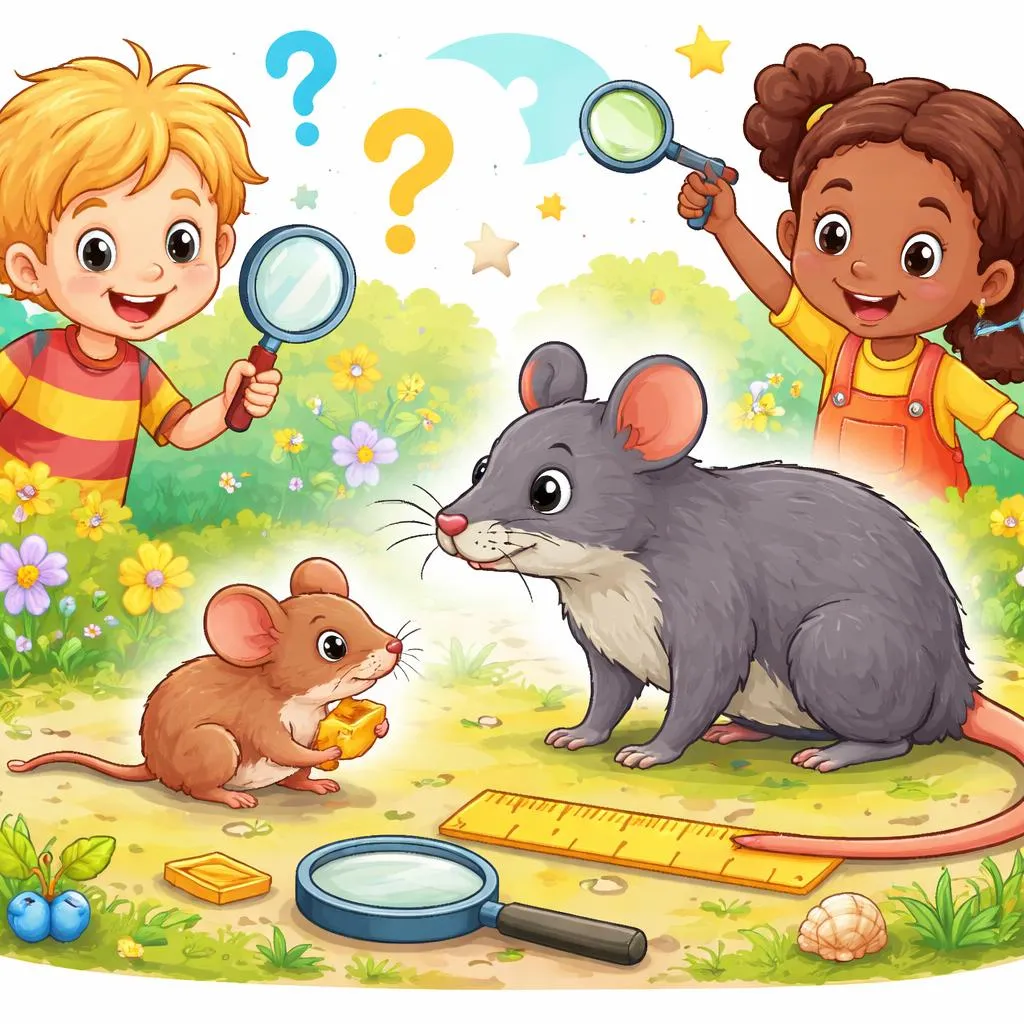 Was ist der Hauptunterschied zwischen Maus und Ratte für Kinder?
