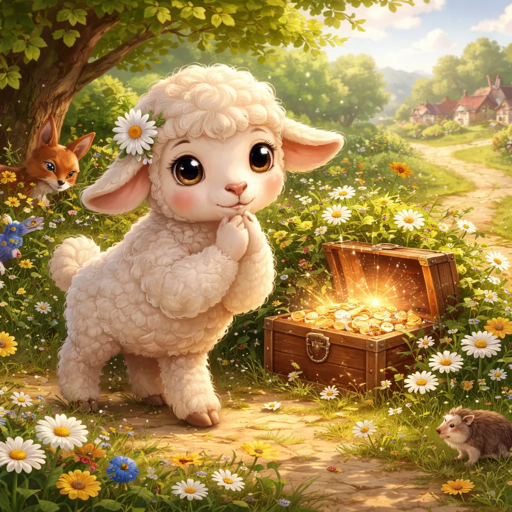 Qual é o Segredo do Pequeno Carneirinho na Canção Alemã 'Das kleine Schaf'?