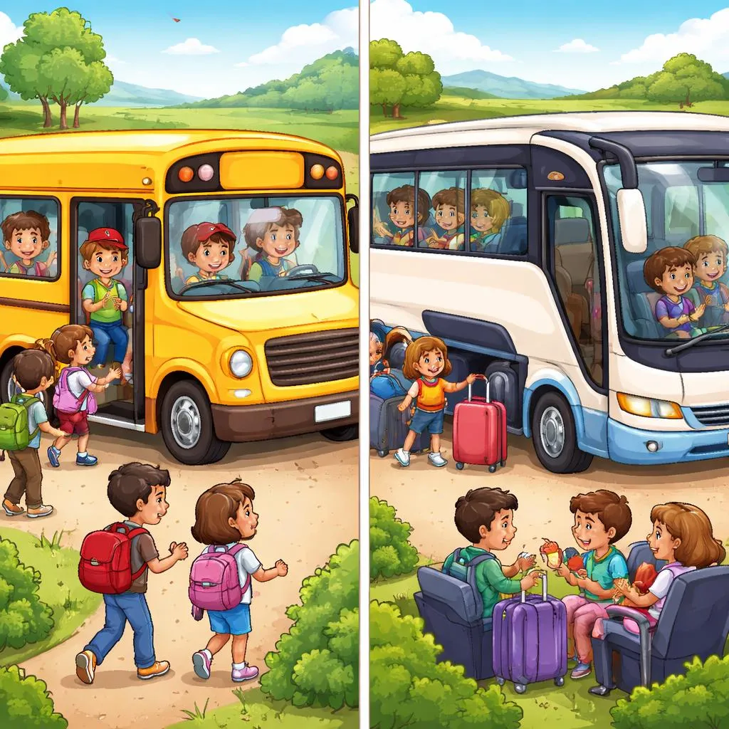 Apa Perbedaan Jauh Antara Bus dan Pelatih untuk Anak-Anak?