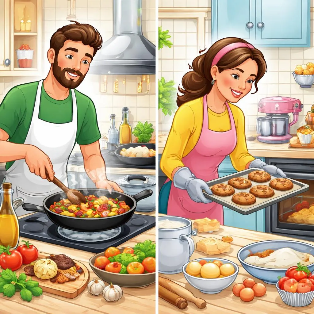 What is the Main Difference Between Cook and Bake in English?