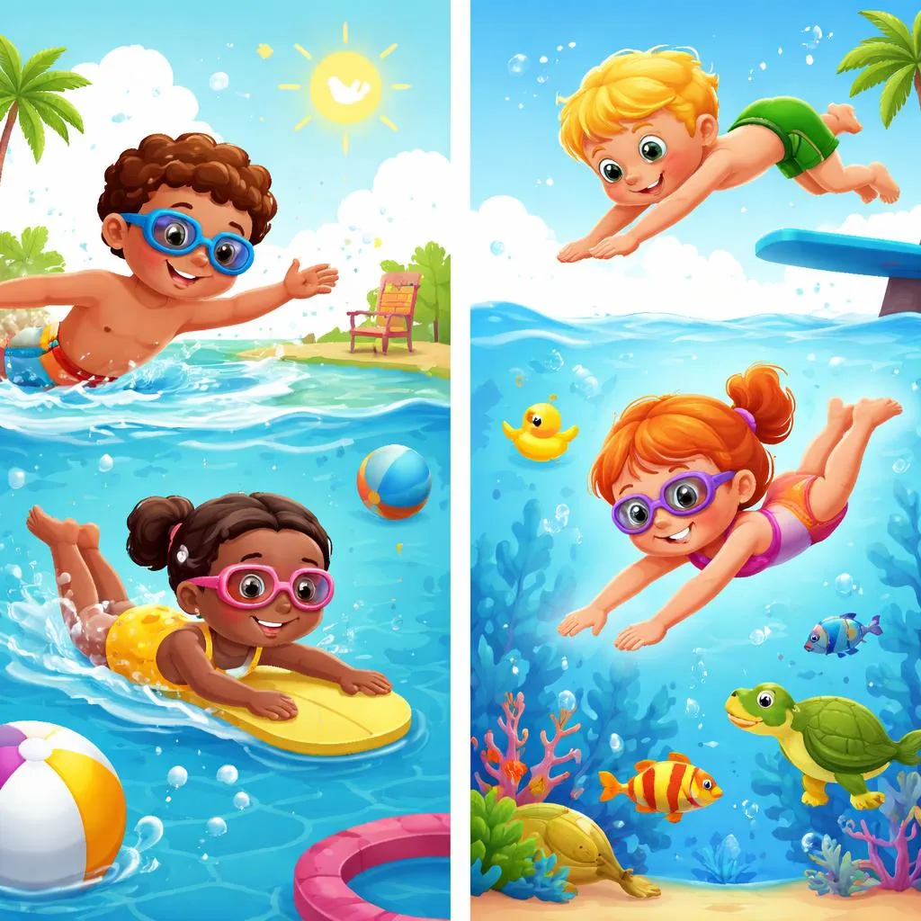 What is the Main Difference Between Swim and Dive for Young Learners?