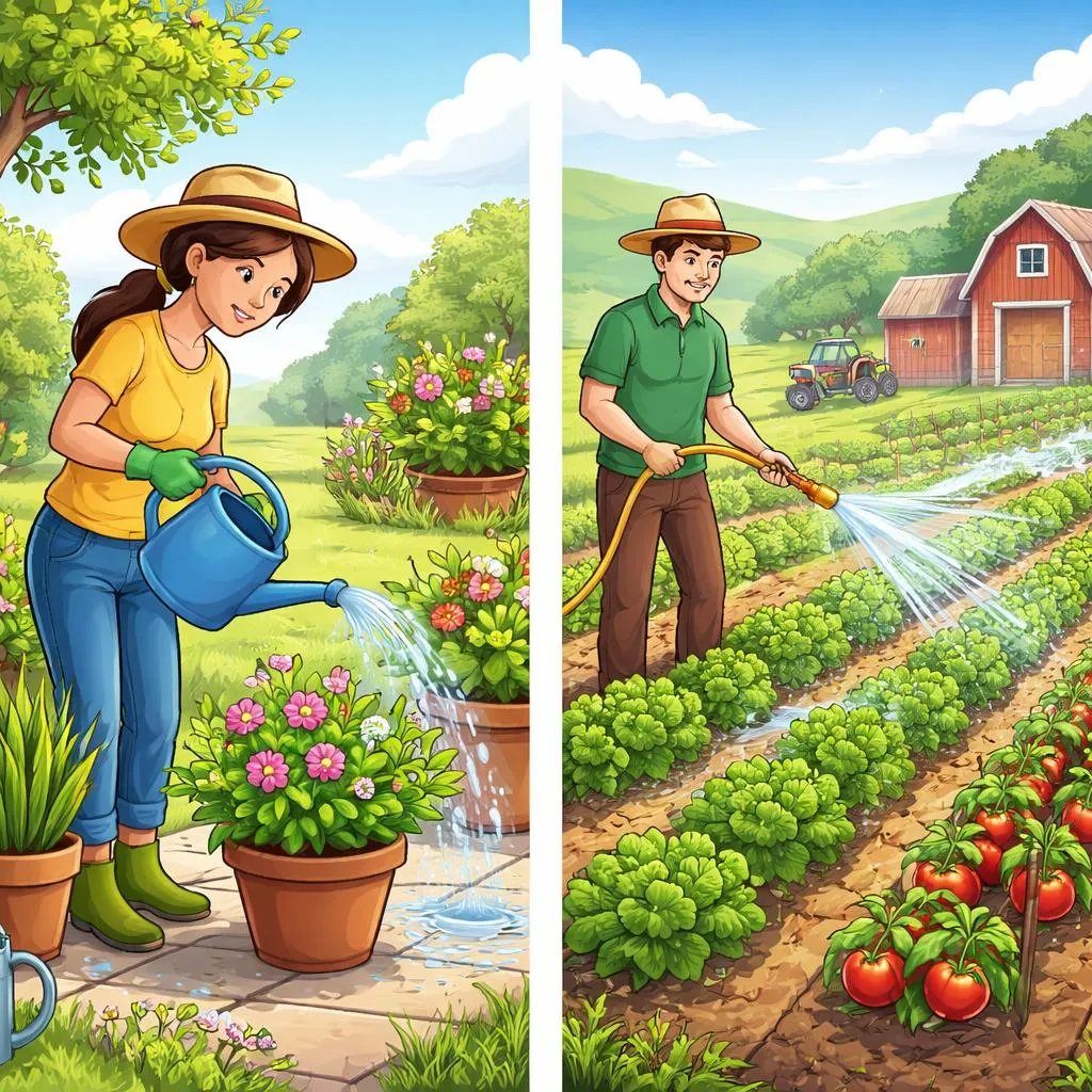 What is the Main Difference Between Water and Irrigate in Daily English?