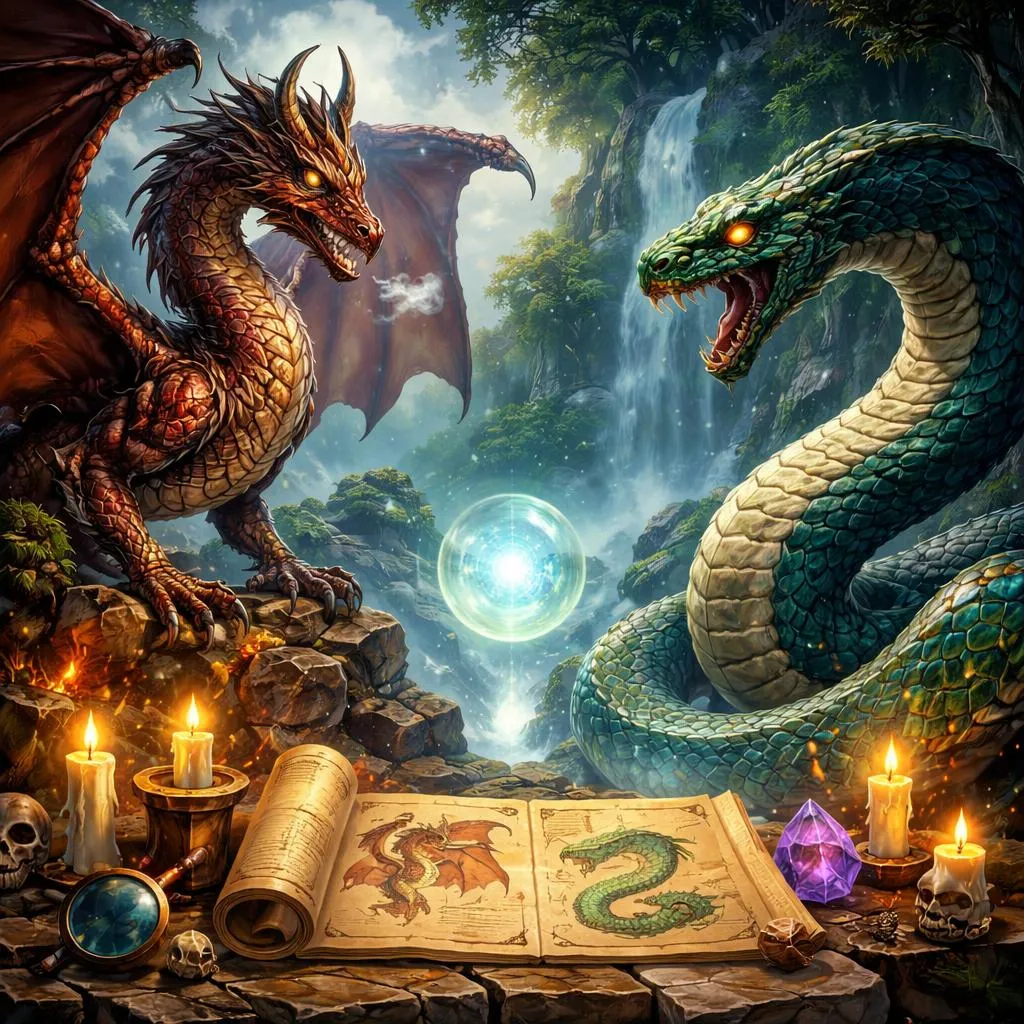 What Is the Mythical Difference Between Dragon and Serpent? Let's Explore!