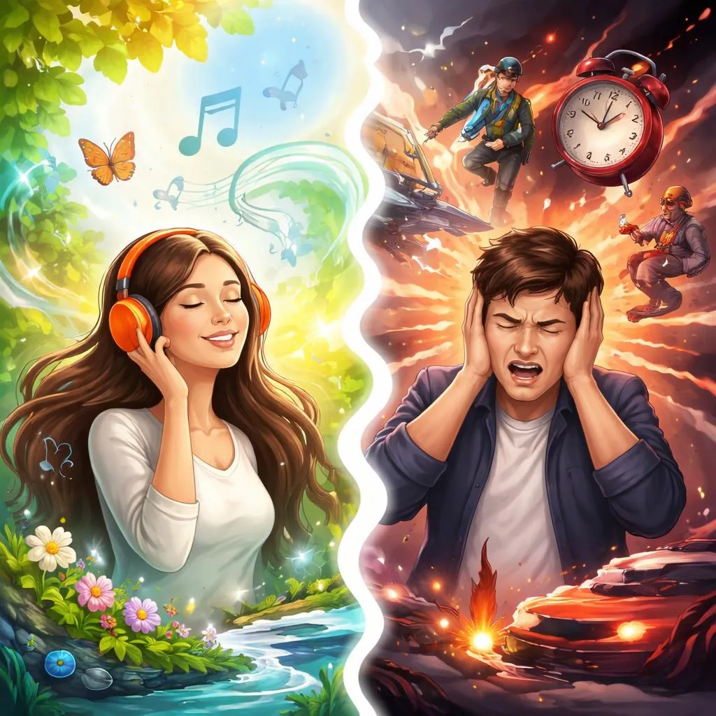 声音和噪音之间愉悦听觉感知与不受欢迎干扰的区别是什么？