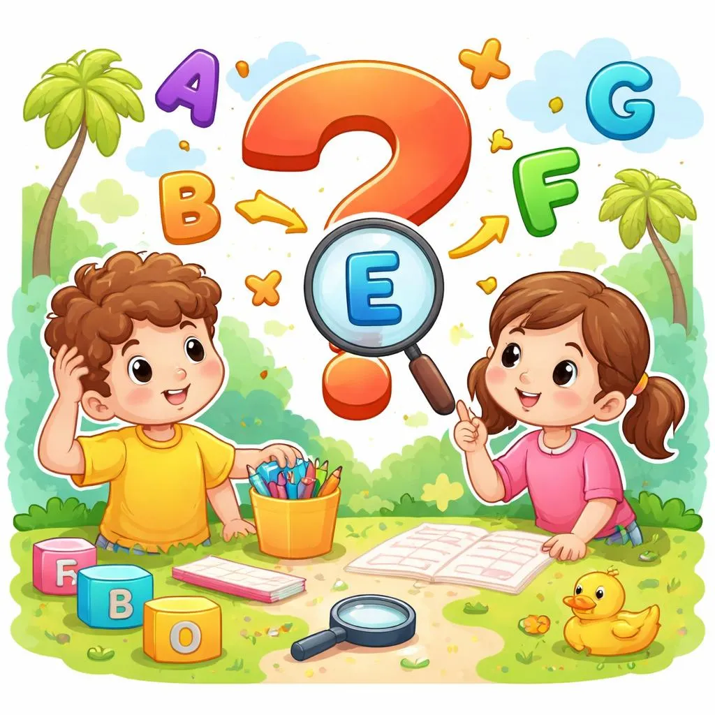 বর্ণমালার 'ই' অক্ষরের পরে কি বর্ণমালা আসে' - এই প্রশ্নটি শিশুদের জন্য কী?