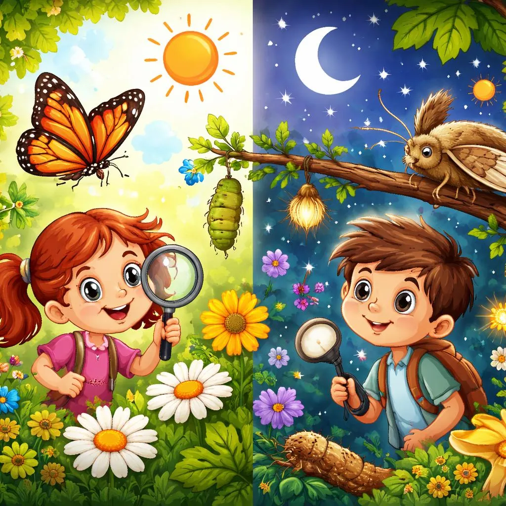 蝴蝶和蛾子的真正区别是什么？给孩子们的趣味指南