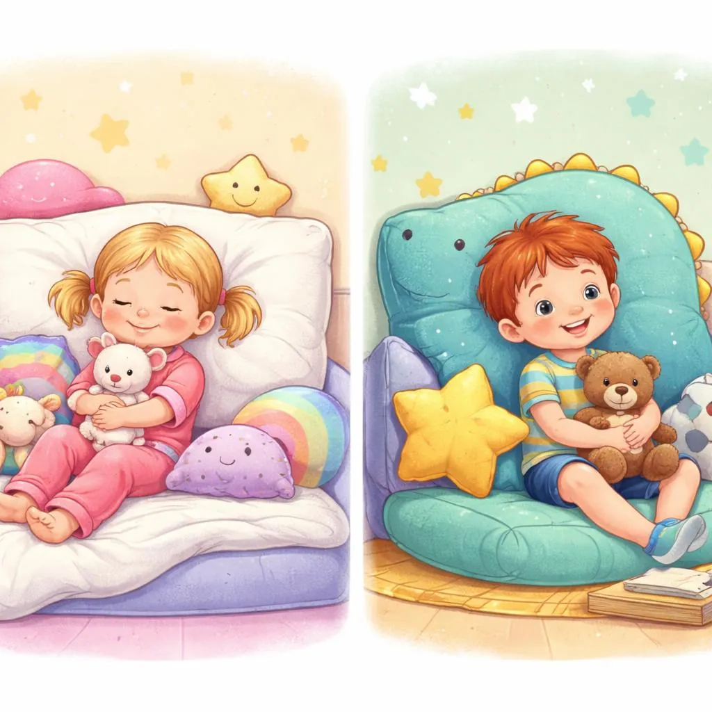 Quelle est la différence entre un oreiller et un coussin pour les enfants en termes de soutien de la tête et de confort du dos ?