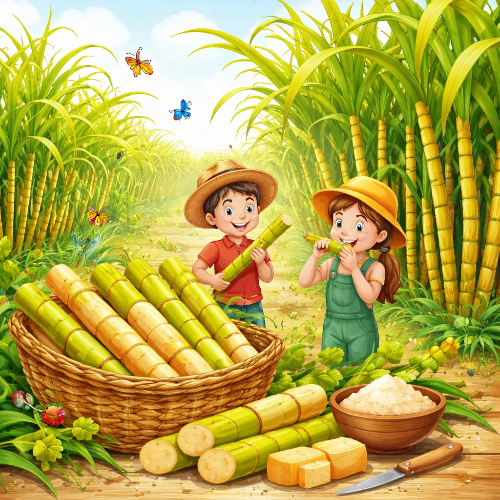 Apa Itu Rumput Tinggi dengan Batang Manis dan Berair? Mari Belajar tentang Tanaman Tebu!