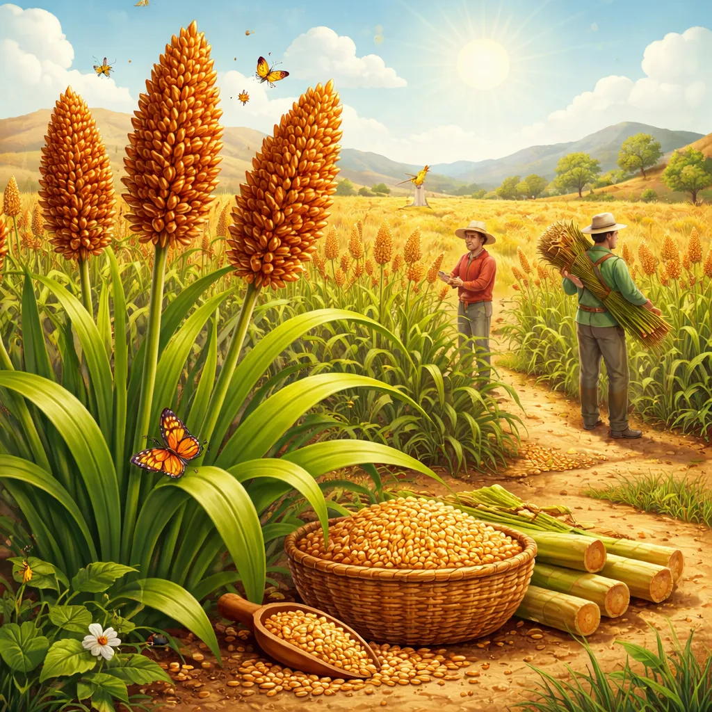 Apa Itu Rumput Tinggi dan Manis dari Tanah Kering? Mari Belajar tentang Tanaman Sorgum!