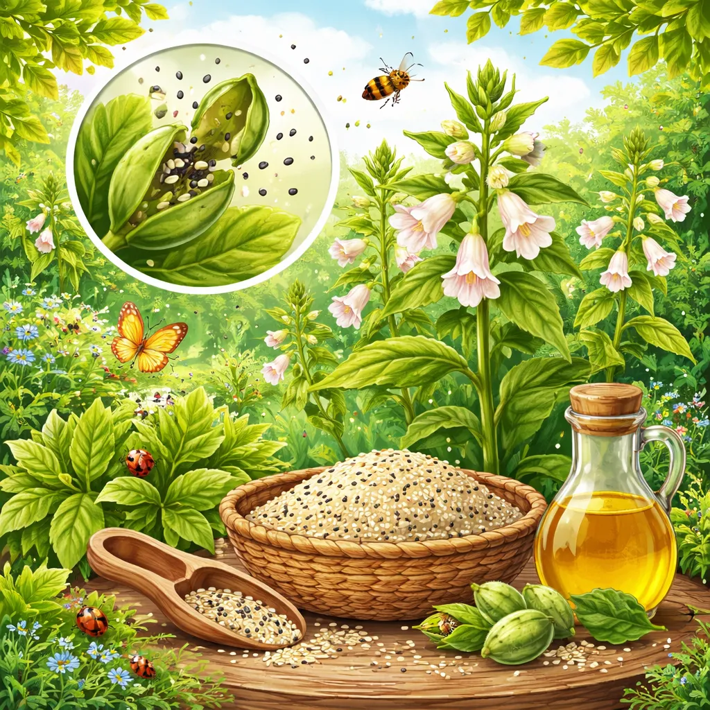 Apa Itu Biji Kecil yang Terbuka dengan 'Pop'? Mari Belajar tentang Tanaman Wijen!