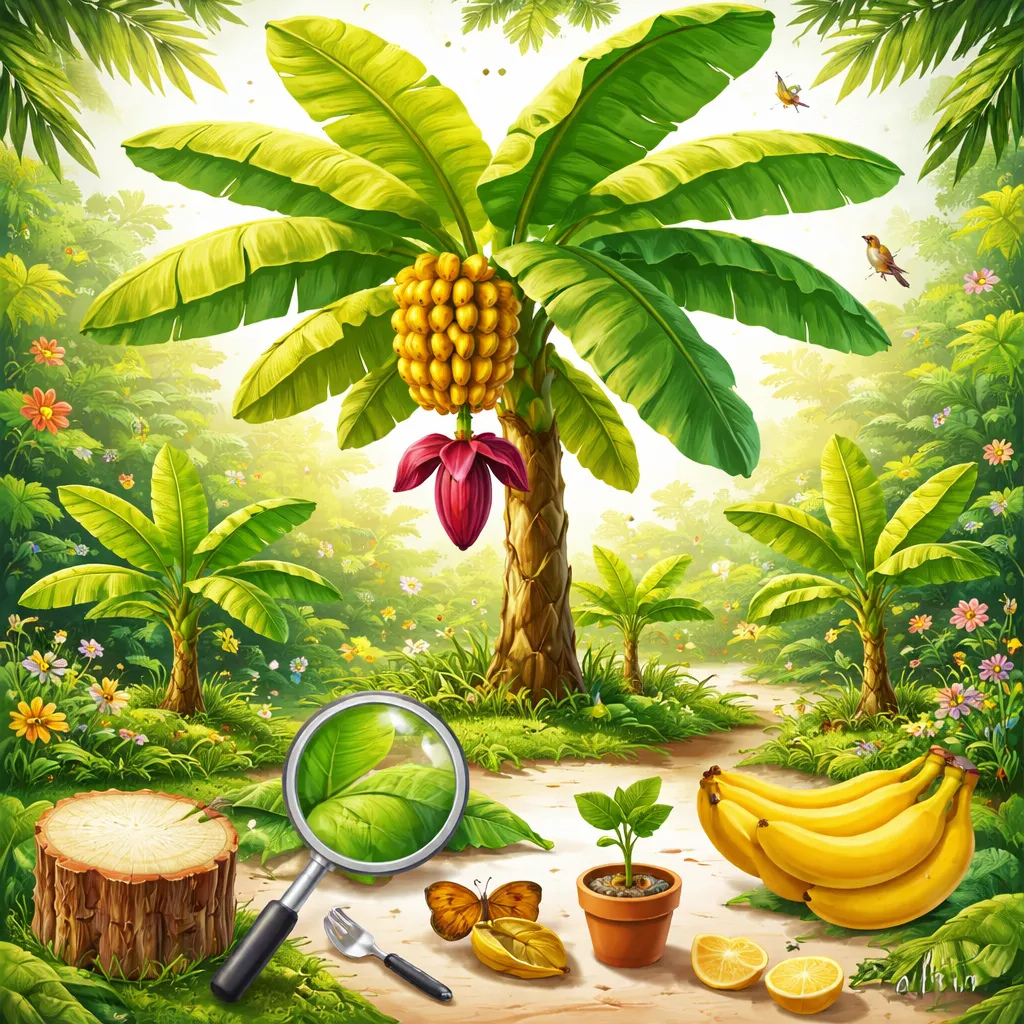 Apa yang Terlihat Seperti Pohon Tapi Sebenarnya Herba Raksasa? Mari Belajar tentang Tanaman Pohon Pisang!