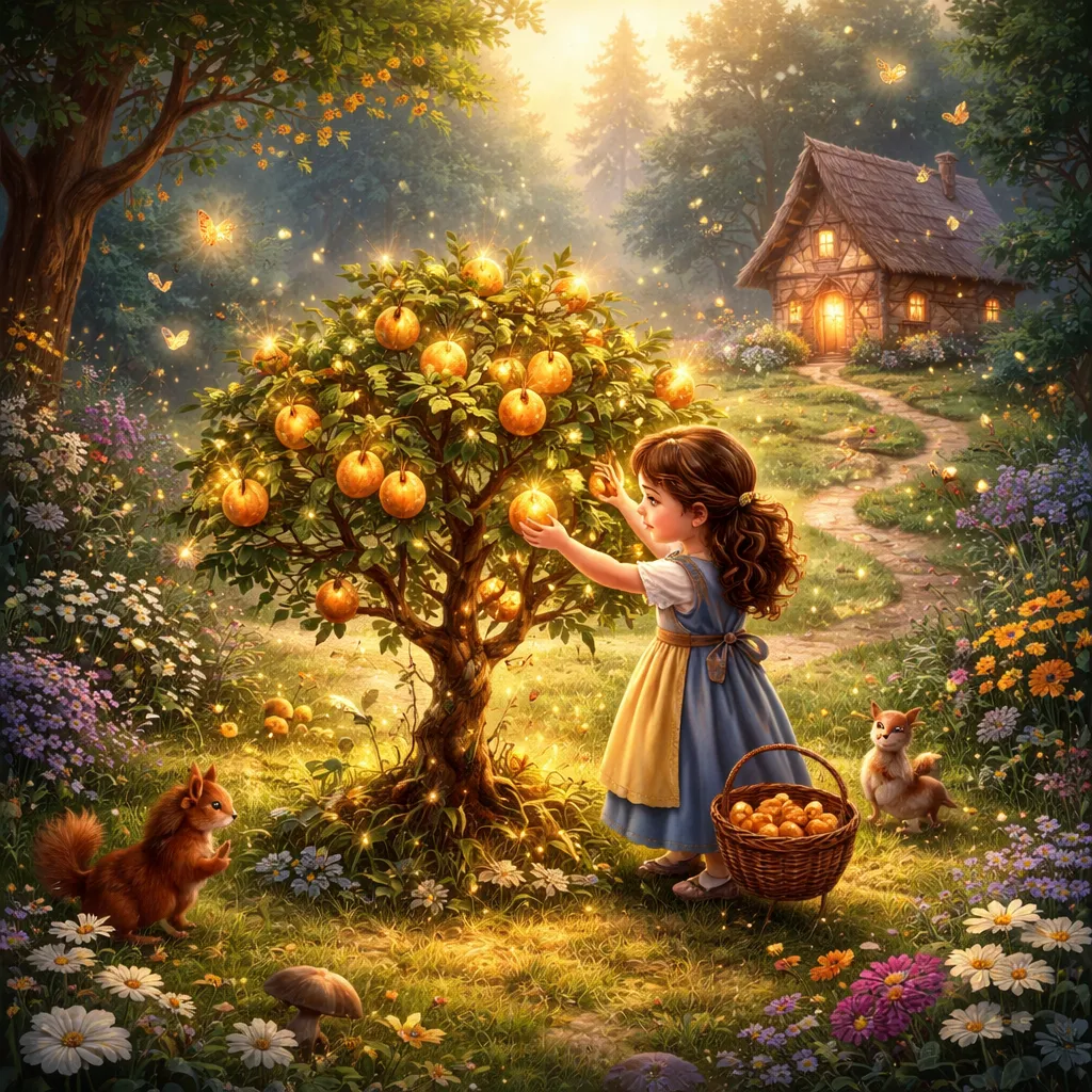 ما السحر الذي نما على شجرة الجوز الصغيرة؟