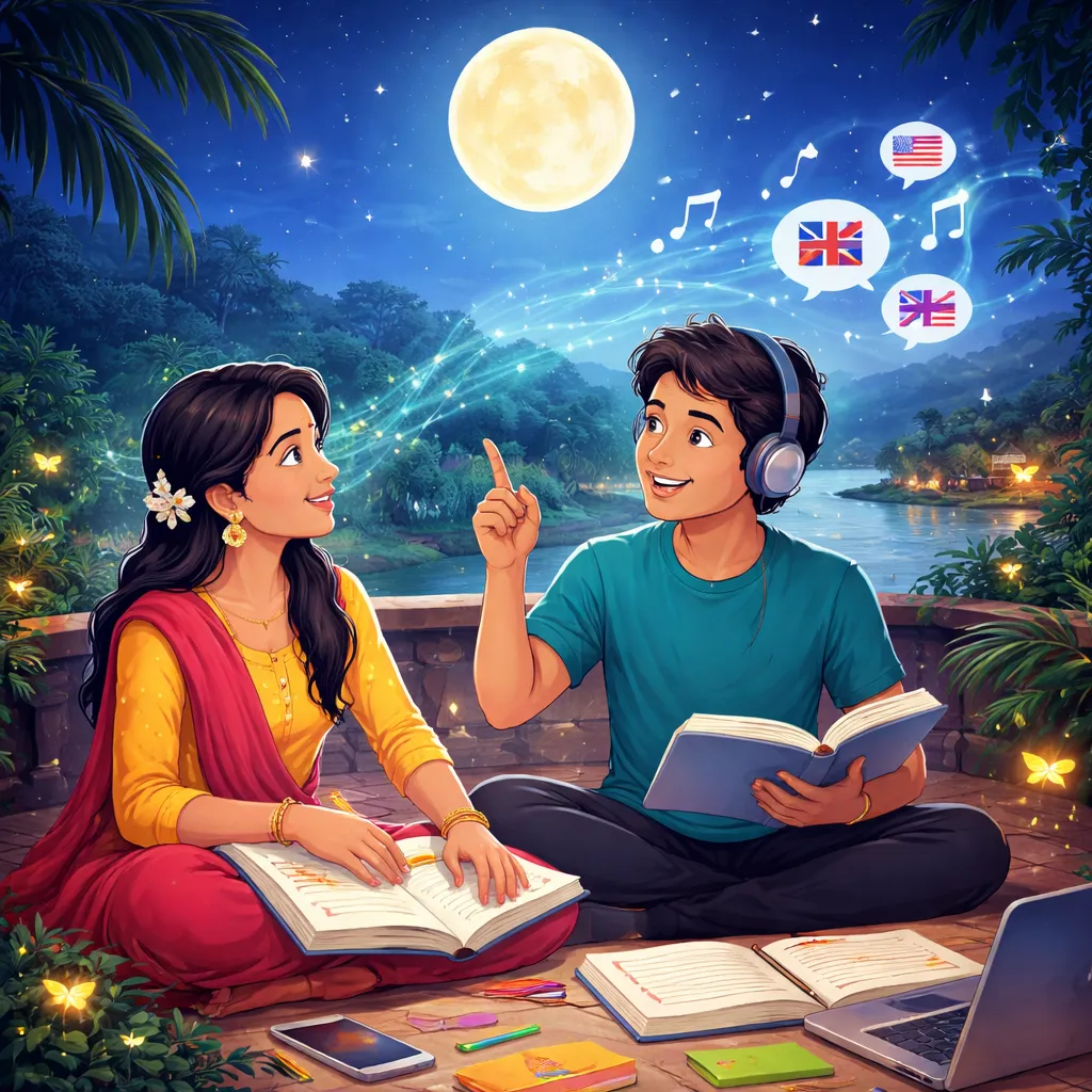 Was macht ein bengalisches Lied wie „Oh Mond, sag mir (ওই চাঁদ, বলো তো)“ so perfekt, um mit Staunen Englisch zu lernen?