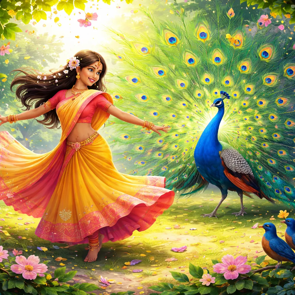 Was macht ein bengalisches Lied wie „The Peacock Dances (ময়ূর ময়ূর নাচে রে)“ so perfekt, um auf Englisch etwas über Schönheit und Bewegung zu lernen?