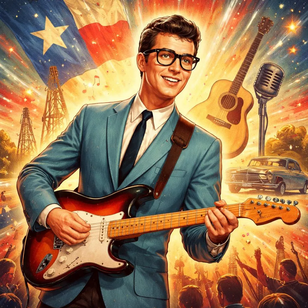 What Makes a Bespectacled Boy from Texas a Rock Legend Forever? Celebrity Story: Buddy Holly