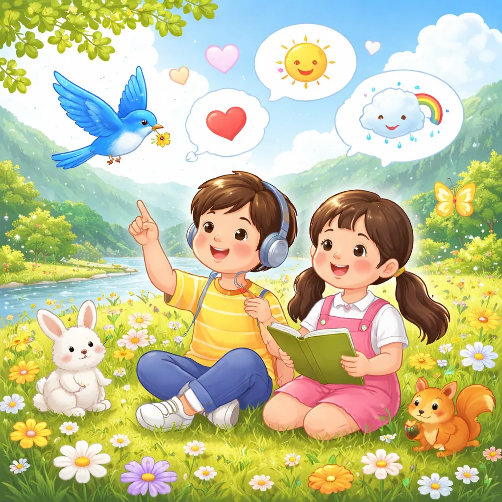 ما الذي يجعل أغنية كورية مثل "A Blue Bird (파란 마음 하얀 마음)" مثالية لتعلم اللغة الإنجليزية عن المشاعر والطبيعة؟