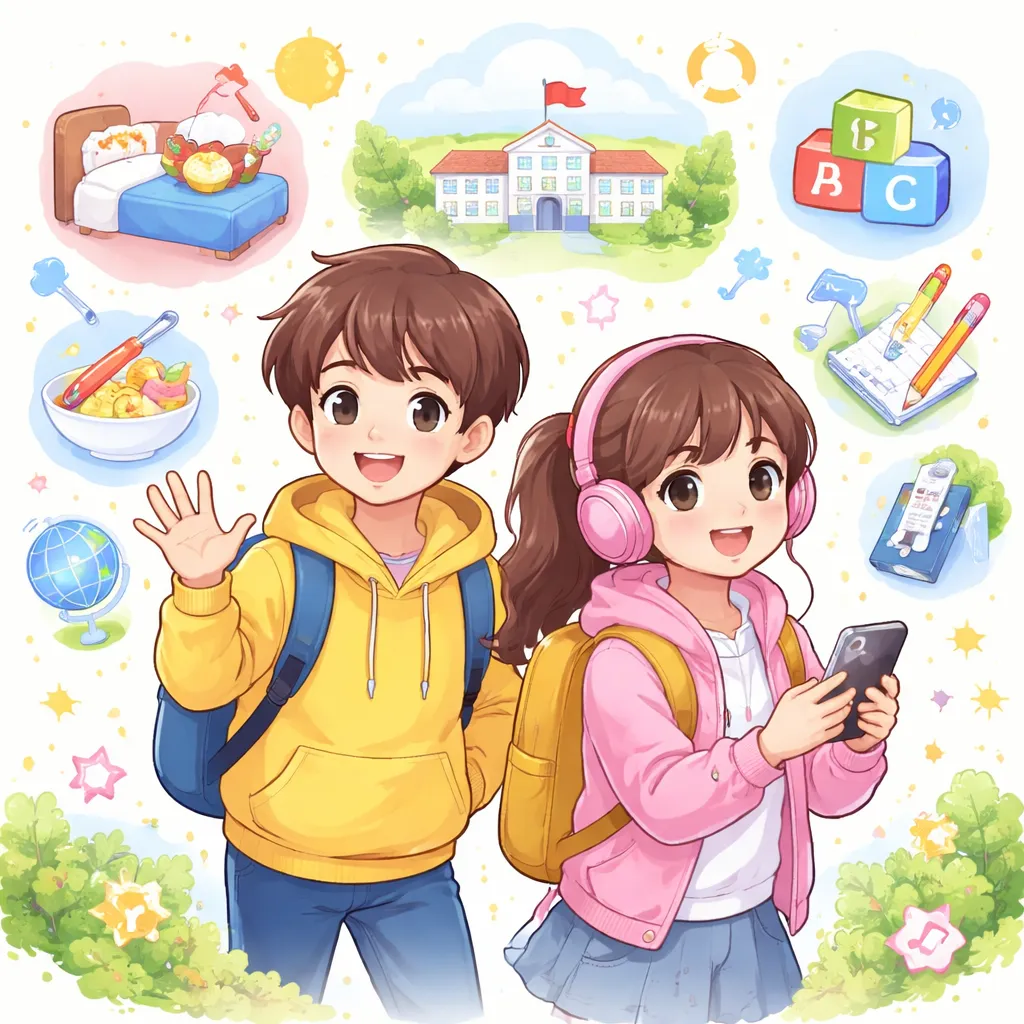 ما الذي يجعل أغنية كورية مثل “لنذهب إلى المدرسة (등굣길)” مثالية لتعلم اللغة الإنجليزية عن الروتين اليومي؟