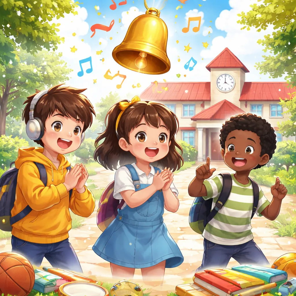 ما الذي يجعل أغنية كورية مثل "رنين جرس المدرسة دينغ دينغ دونغ (학교종이 땡땡땡)" مثالية لتعلم اللغة الإنجليزية عن المدرسة والإيقاع؟