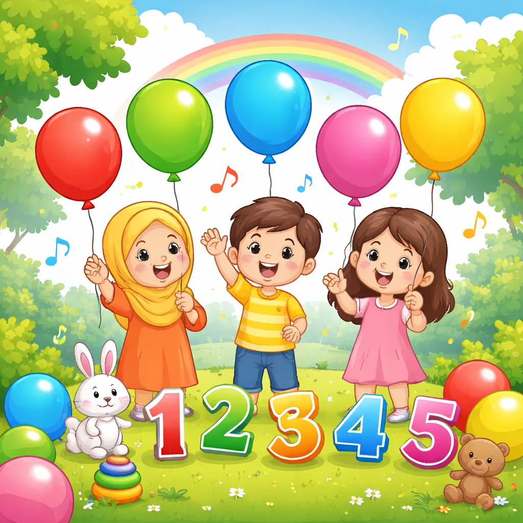 What Makes an Indonesian Song Like “My Balloon Has Five” So Perfect for Learning English Colors and Numbers?