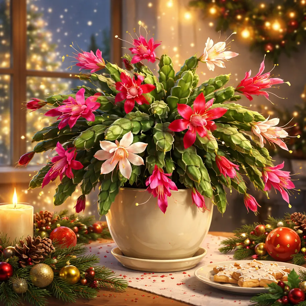 Apa yang Membuat Tanaman Kaktus Natal Mekar di Musim Liburan dengan Daun Bersegmen dan Bunga yang Indah?