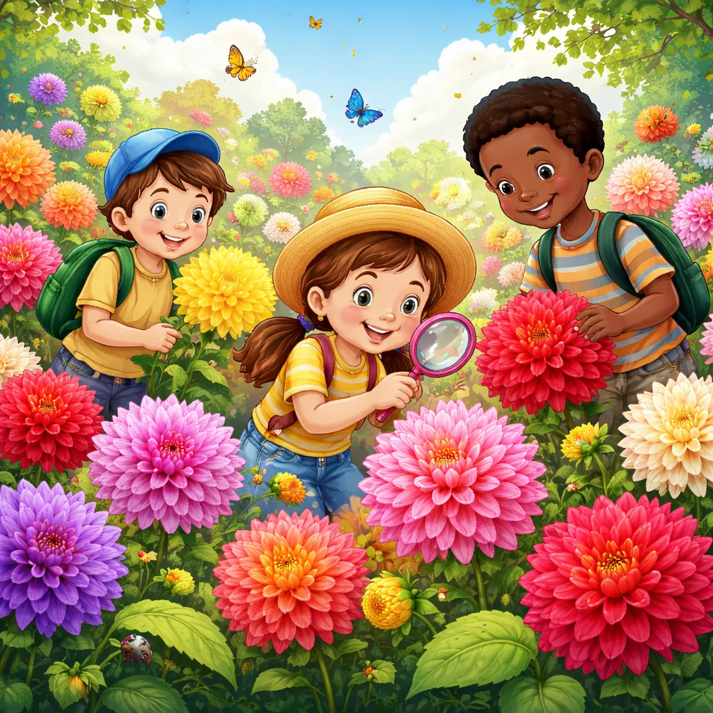 Apa yang Membuat Tanaman Dahlia Menjadi Pertunjukan Bentuk dan Warna yang Spektakuler untuk Ditemukan Anak-Anak?