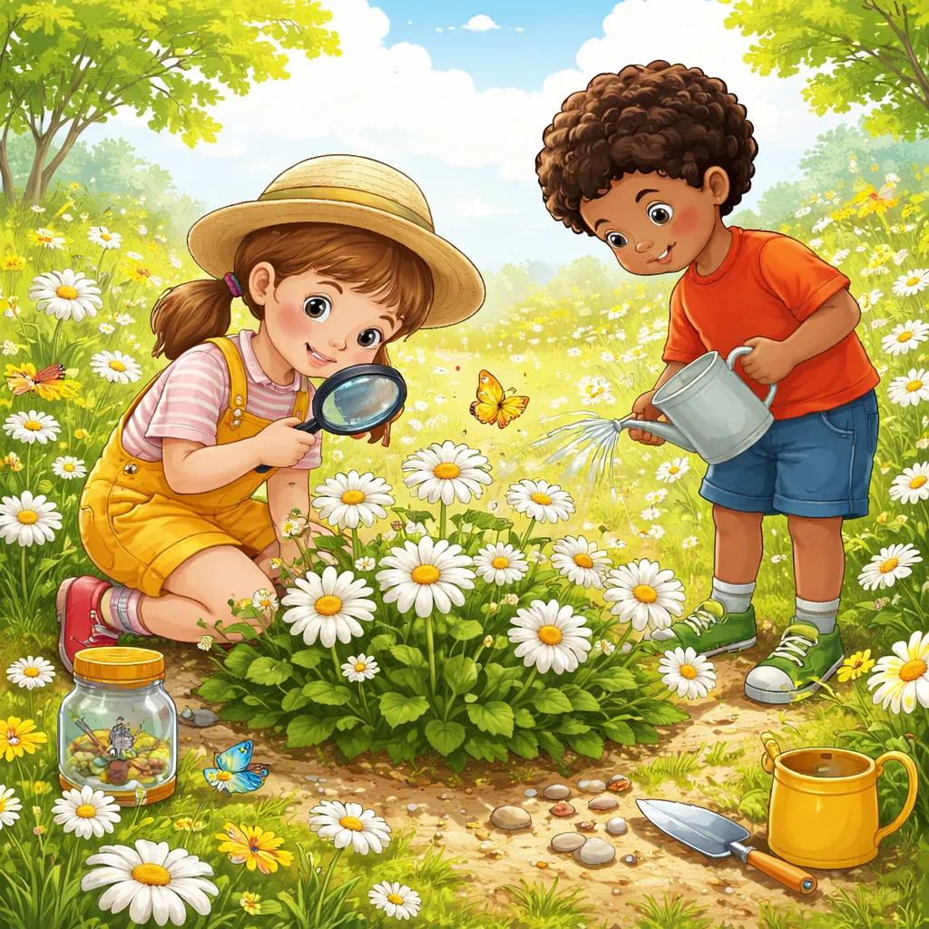 雏菊：一种简单而美丽的植物，帮助孩子们了解大自然