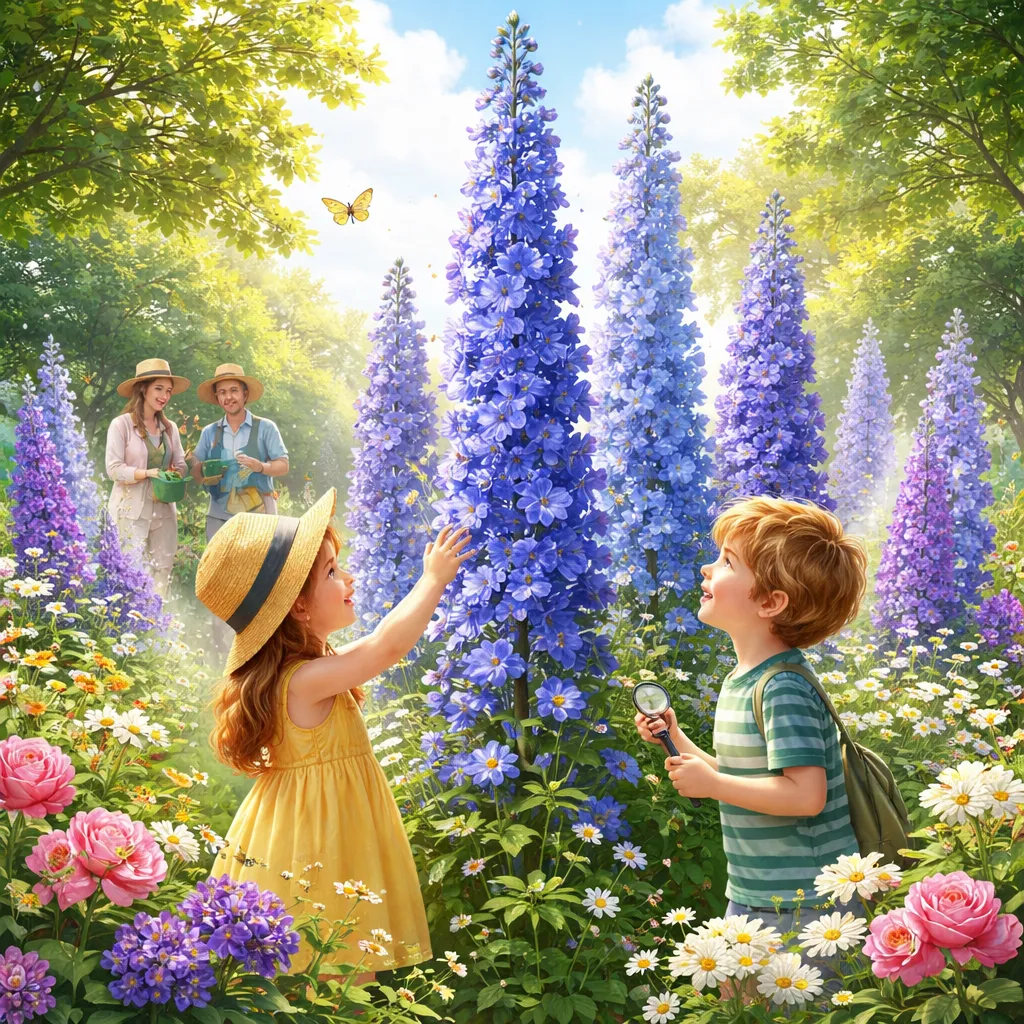 Apa yang Membuat Tanaman Delphinium Menara Biru yang Menjulang yang Memikat Anak-Anak dan Tukang Kebun?