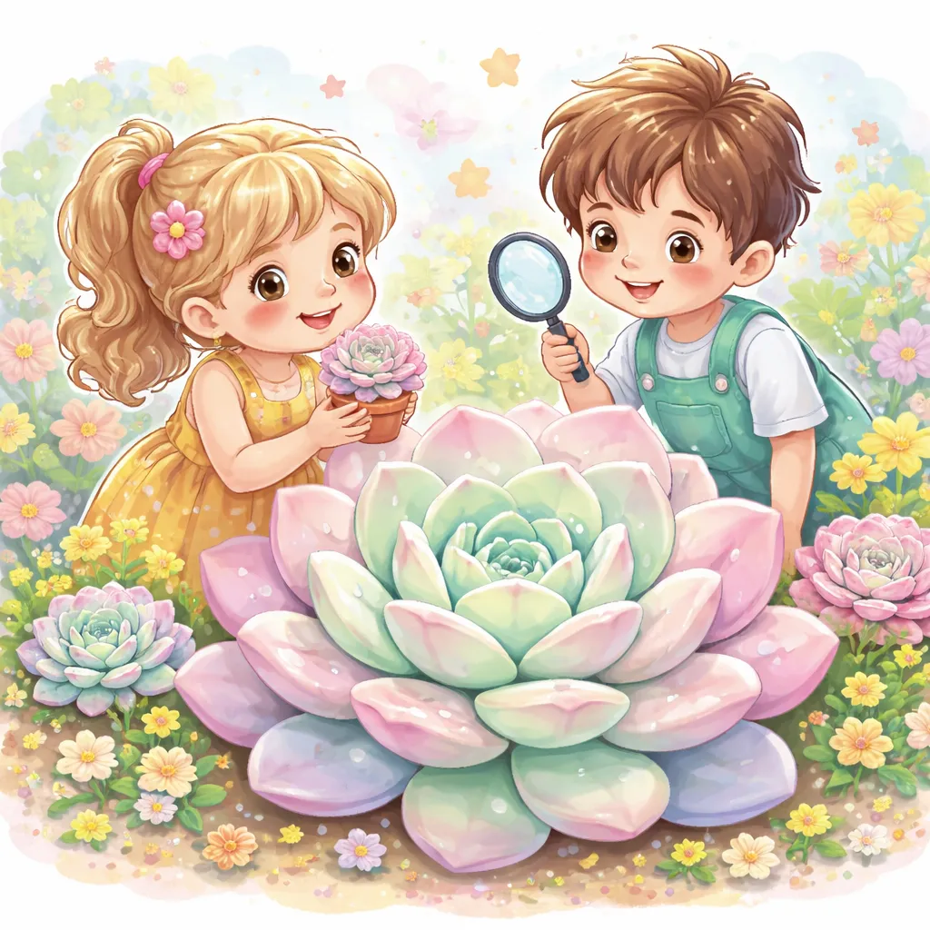 Apa yang Membuat Tanaman Echeveria Berbentuk Roset Sukulen dengan Warna Pastel yang Disukai Anak-Anak?
