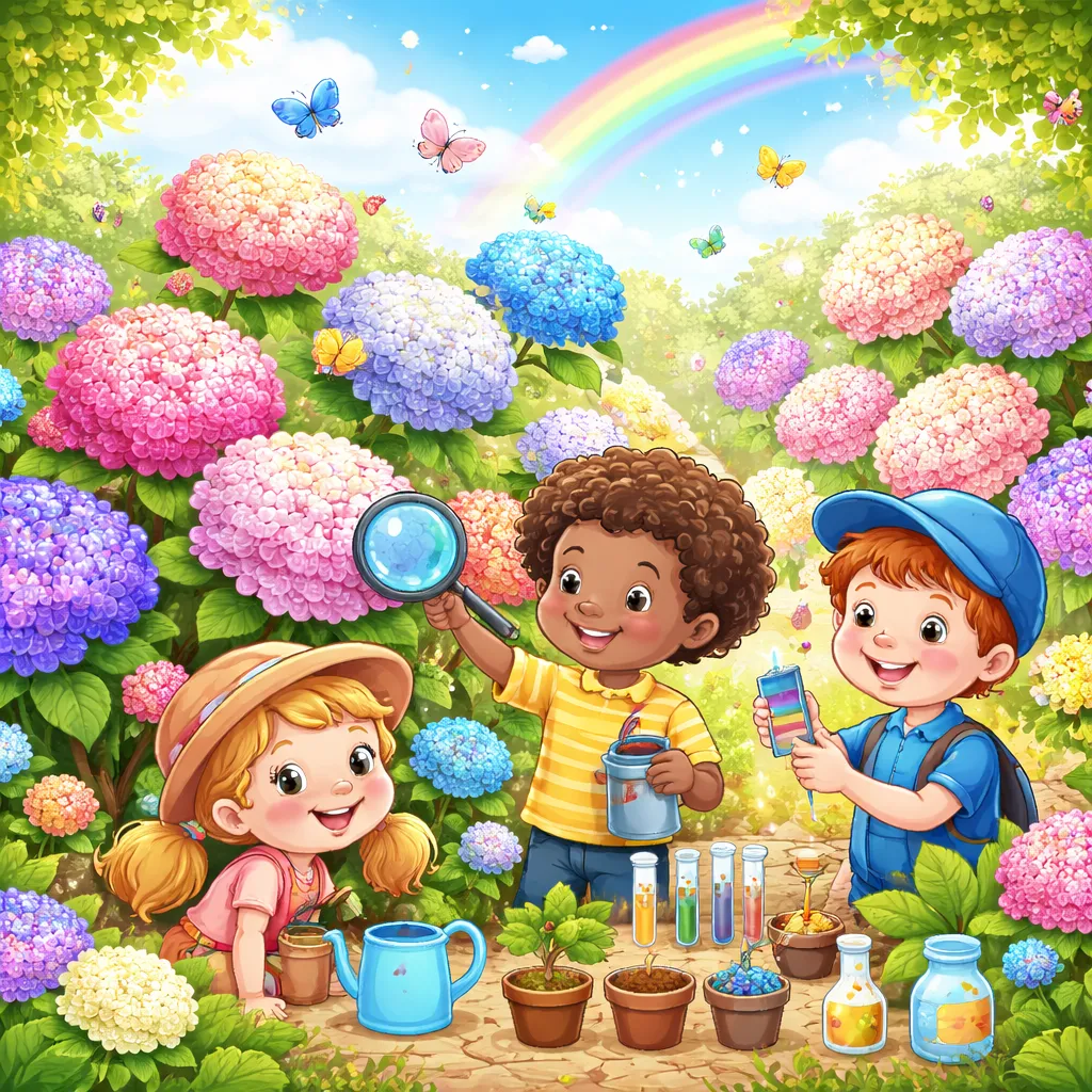 Apa yang Membuat Tanaman Hydrangea Berubah Warna Menakjubkan dengan Gugusan Bunga Raksasa untuk Anak-Anak?