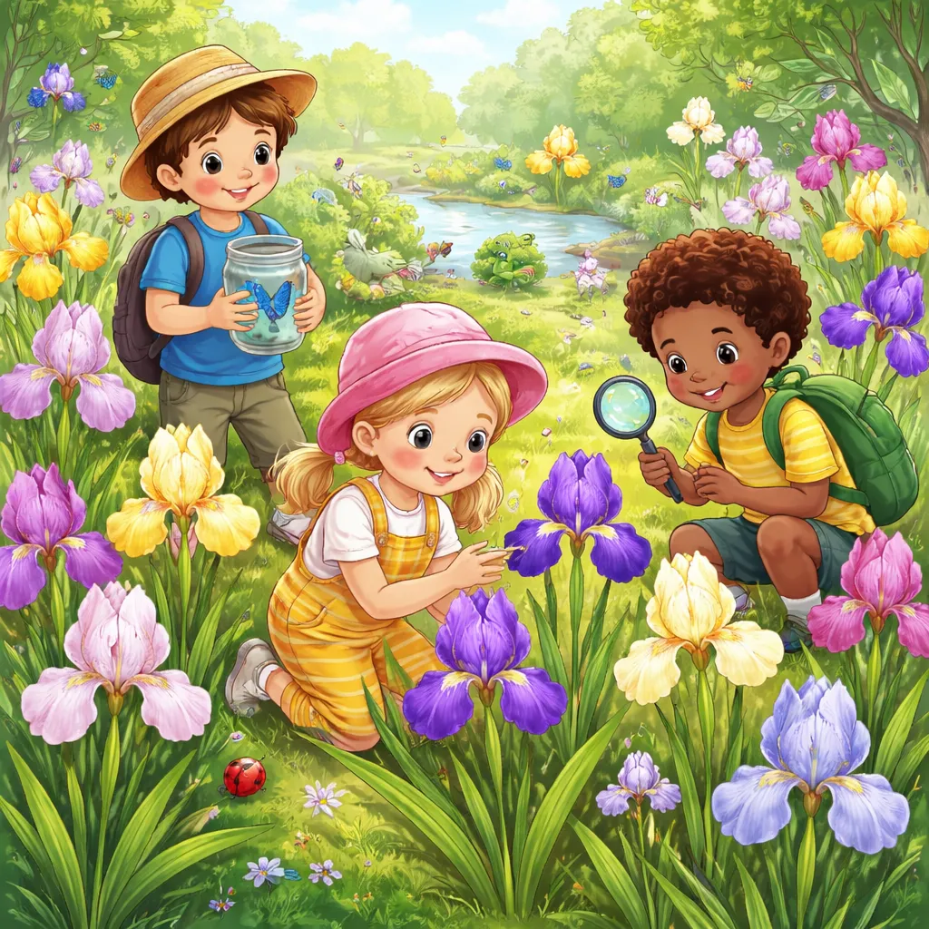 Apa yang Membuat Tanaman Iris Menjadi Bunga Pelangi yang Anggun untuk Ditemukan Anak-Anak di Kebun?