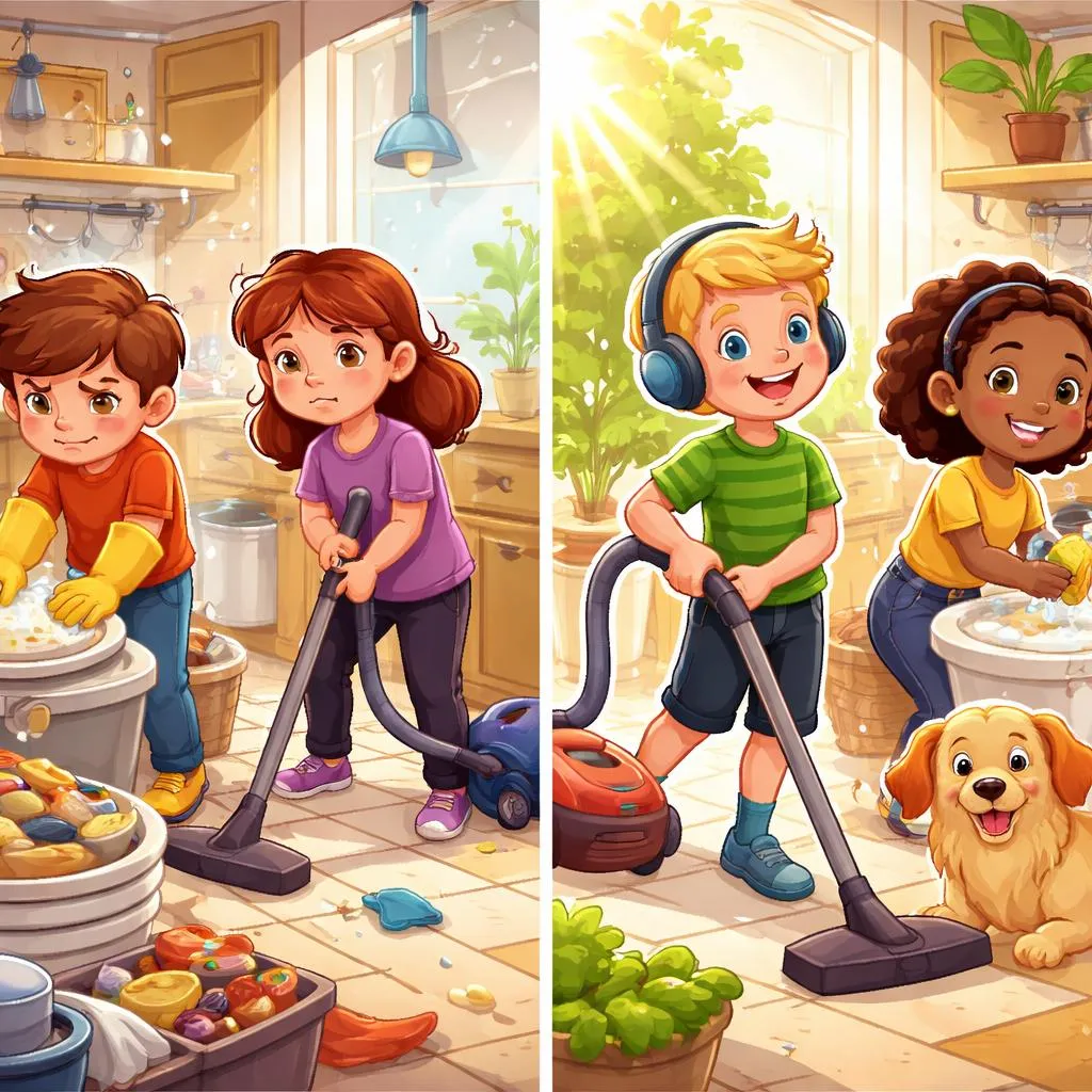What Makes Kids Choose Being Working To Over Being Laboring To During Daily Chores?