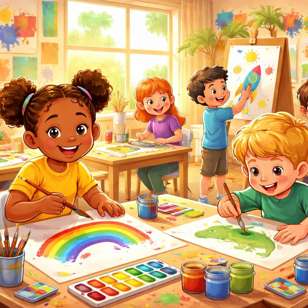 Ce qui fait de la peinture un outil d'apprentissage si puissant lorsque les enfants peignent en classe ?