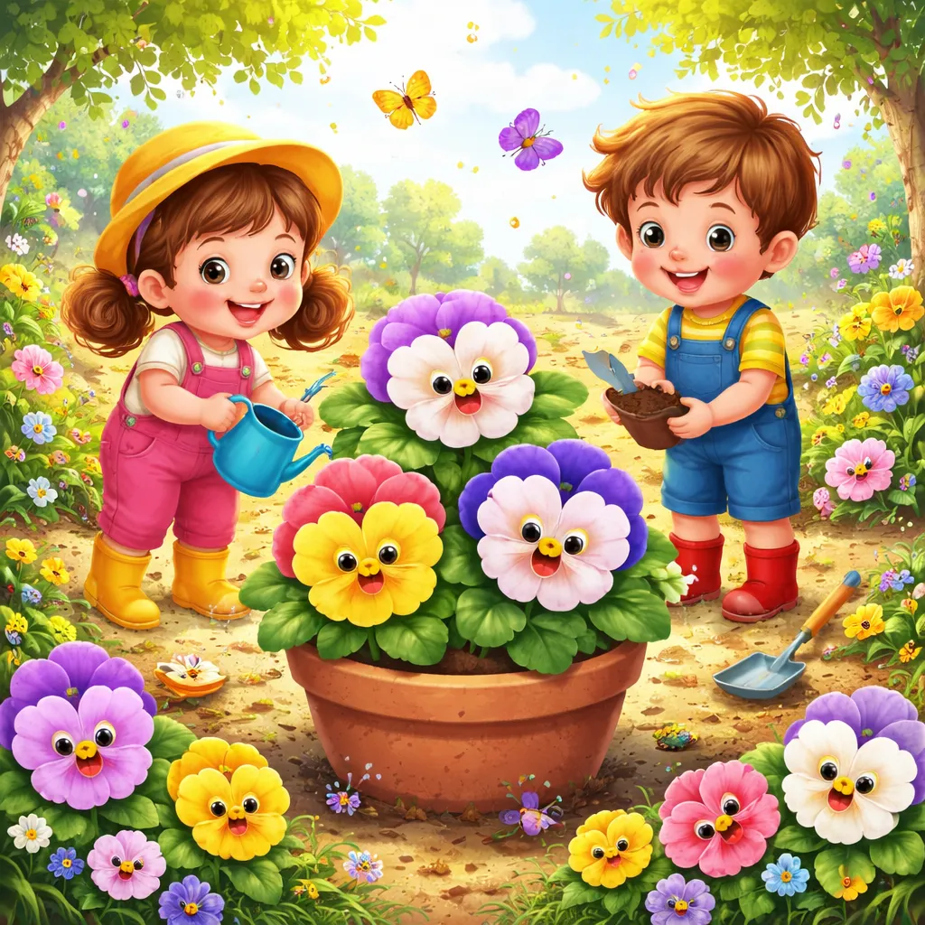 Apa yang Membuat Tanaman Pansy Menjadi Bunga Ceria dengan Wajah Tersenyum untuk Tumbuh Kembang Anak?