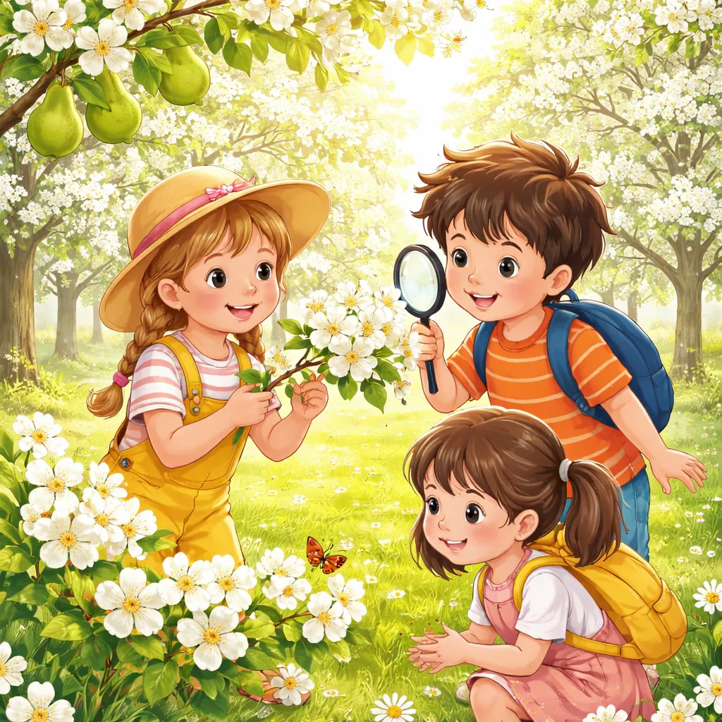 Apa yang Membuat Pohon Bunga Pir Menjadi Keajaiban Putih Murni untuk Ditemukan Anak-Anak di Musim Semi?