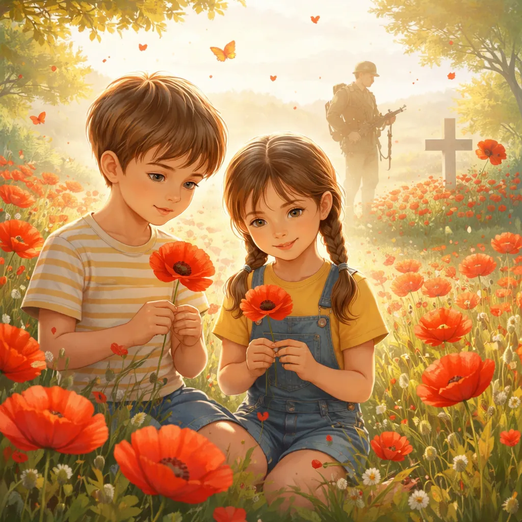 Apa yang Membuat Bunga Merah Halus Bunga Poppy Mengingatkan Anak-Anak tentang Keberanian dan Peringatan?