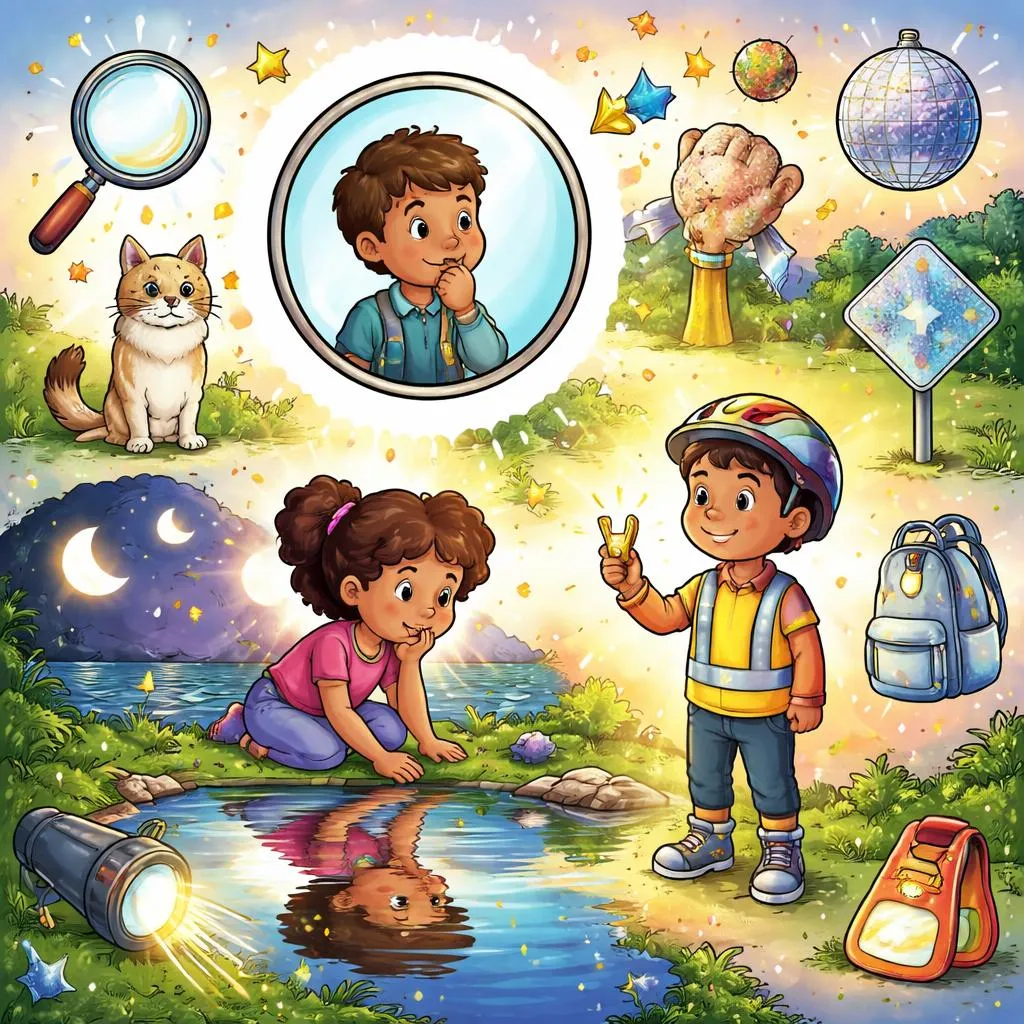 What Makes reflect, reflection, reflective, reflector Change Meaning Across English Word Families for Children?