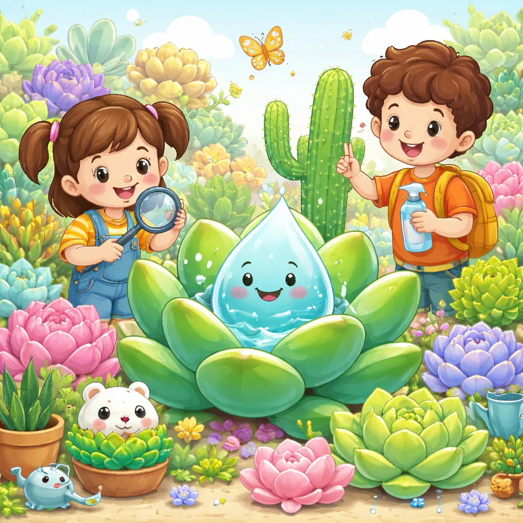 শিশুদের জন্য রসালো গাছের চর্বিযুক্ত পাতা এবং অন্তহীন আকারের জগৎ