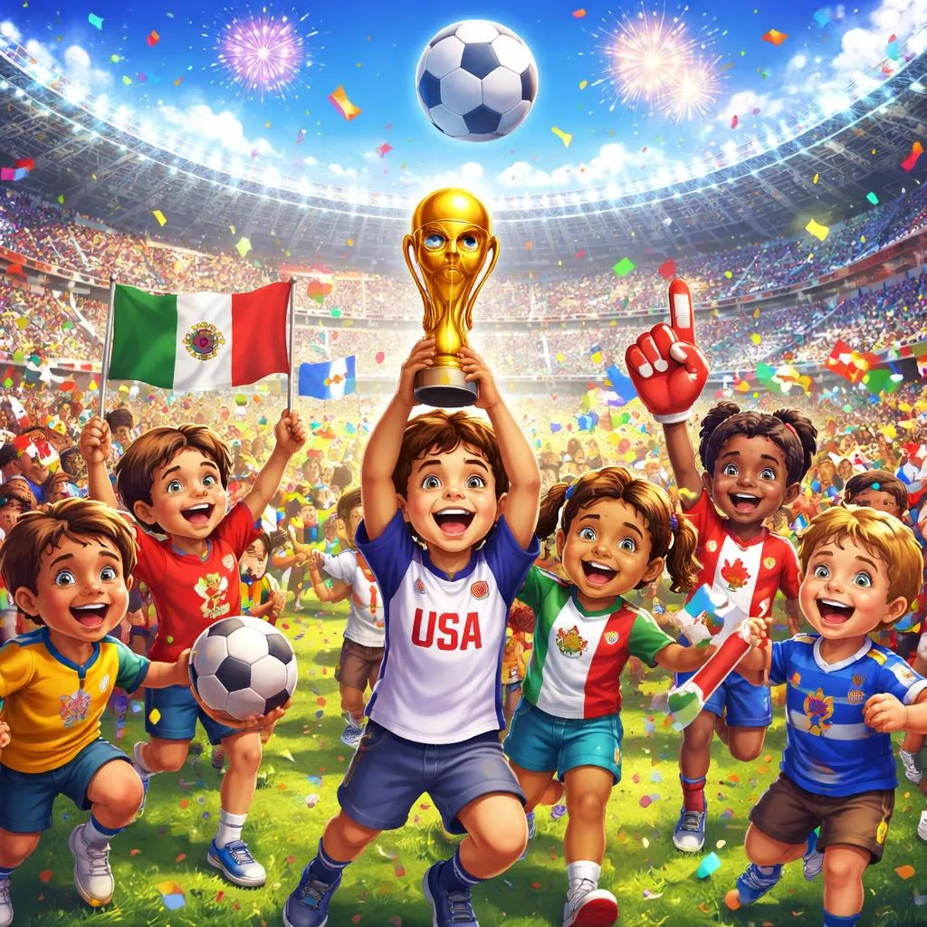 Qu'est-ce qui rend la ‘Coupe du Monde de la FIFA 2026 – La plus grande Coupe du Monde de l'histoire’ si excitante pour les enfants ?