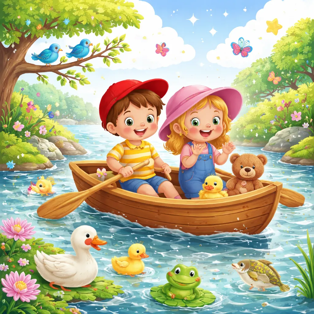 Was macht das englische Lied: 'Row, Row, Row Your Boat' zu einem perfekten Kinderreim?