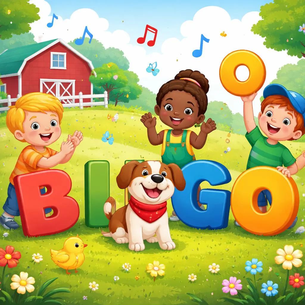 Was macht die Texte des Bingo-Liedes perfekt, um Kindern Buchstaben beizubringen?