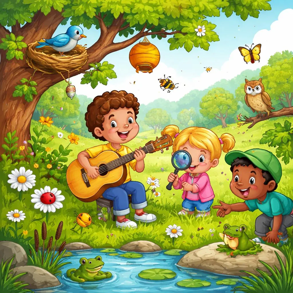 Почему песня «Зеленая трава растет кругом» идеальна для изучения словарного запаса о природе?