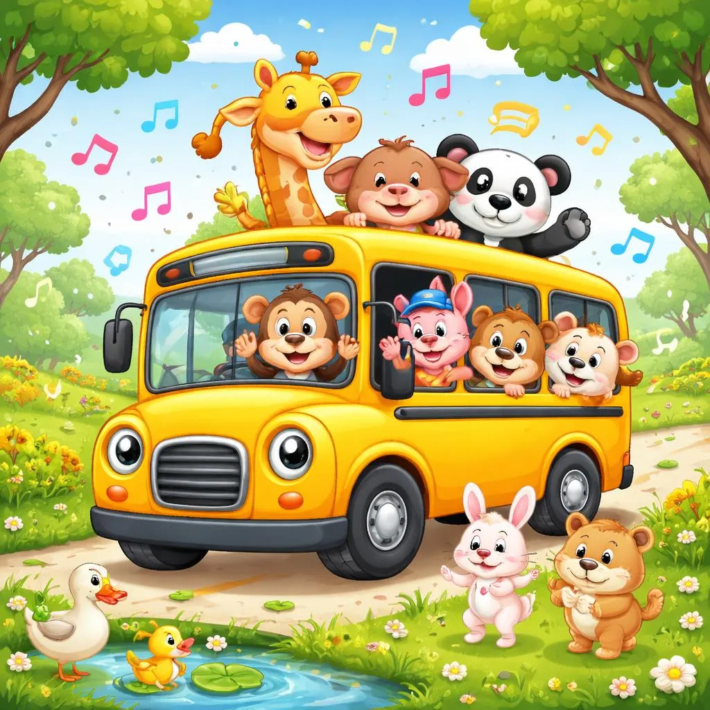 Что делает песню про животных «Колеса в автобусе» такой веселой для детей?
